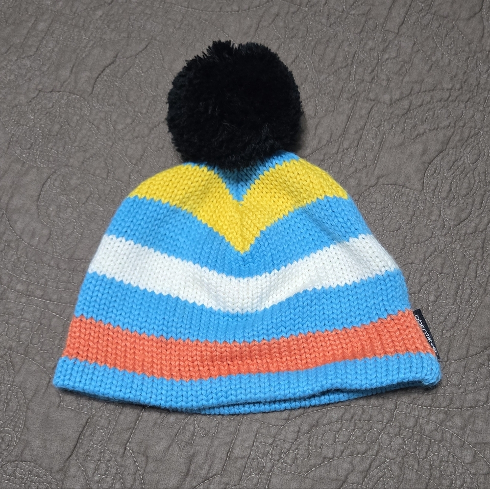 Obermeyer Multicolor Ski Cap Beanie Wool Knit Blend Unisex Kids, OS